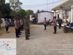 Antisipasi Kamtibmas, Polsek Muaragembong Giat Pengamanan Pemilihan Kepala Desa (PAW) periode 2023-2024
