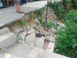 Jalan Tanggul Benteng Gampong Teungoh Genting Dan Nyaris Jebol Membahayakan Keselamatan Jiwa Warga