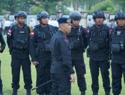 Polda Kalbar Apel Garnisun di Ikuti Jajaran Personil Satbrimob
