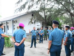 Danlantamal I Laksanakan Pemeriksaan Fasilitas Dinas Mako Lantamal I Belawan