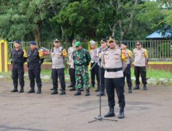 Satgas OMB Kapuas Polda Kalbar Turunkankan 2 SST Pasukan Gabungan Satbrimob Dan Ditsamapta Guna Amankan Rapat Pleno Terbuka Tingkat Kabupaten Kubu Raya