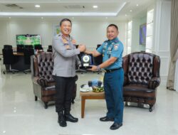 Danlantamal I Laksanakan Kunjungan Kehormatan Ke Kapolda Sumut