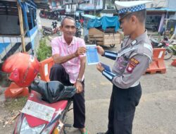 Satlantas Polres Melawi Ingatkan Kesadaran Hukum Berlalu Lintas Kepada Masyarakat