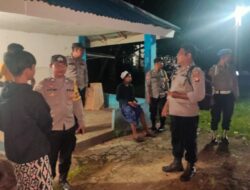 Kapolsek Kuala Mandor B Pimpin Patroli Presisi Malam Minggu Aman