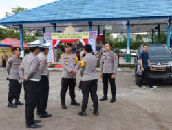 Kapolres Melawi AKBP Muhammad Syafi’i Bersama PJU Periksa Pos Pelayanan Ops Ketupat Polres Melawi
