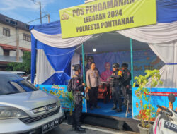 Satbrimob Polda Kalbar Amankan Kegiatan Masyarakat Laksnakan Ibadah Sholat Idul Fitri