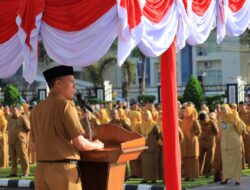 Usai Cuti, Bupati Sabar AS Awali Dinas kembali Dengan Pimpin Apel Organik ASN
