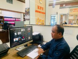 KPU Pasaman Ikuti Zoom Meeting Tentang Uji Beban Pembaruan Laman JDIH