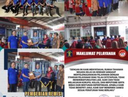 Plt. Karutan Kendari Beri Remisi Khusus Bagi Napidana Tepat di Hari Raya Nyepi dan Idul Fitri 1446.H/2025.M di Halaman Kantor Rutan Kelas IIA Kendari