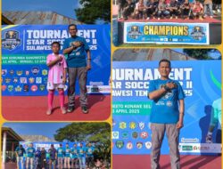 Buka Kegiatan Star Soccer Cup II Usia Dini Tahun 2025, Iptu Mursadin S.H Kapolsek Tinanggea Utamakan Sportivitas dan Jaga Kamtibmas 
