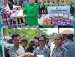 Rutan Kendari Berbagi Bantuan Sosial, Dalam Rangka Hari Bakti Pemasyarakatan ke-61 Tahun 2025 di Kota Kendari 