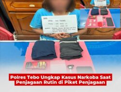 Polres Tebo Ungkap Kasus Narkoba Saat Penjagaan Rutin di Piket Penjagaan