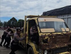 SPBU Sungai Bengkal Digerebek! 10 Kendaraan Tampa nopol dan tidak layak jalan Diamankan