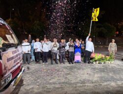 Danlanal Bintan Dampingi Bupati Bintan Berangkatkan Pawai Takbir Idul Adha 1446H/2025