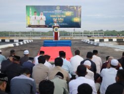 Lantamal I Laksanakan Sholat Idul Adha 1446 H dan Pemotongan Hewan Qurban