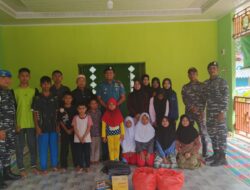 Berbagi Kasih, Lanal Bintan Bagikan Paket Sembako Ke Panti Asuhan