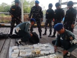 Pangkalan TNI Angkatan Laut Dumai Berhasil Gagalkan Penyelundupan Narkoba Senilai 72,8 Miliar Rupiah Dengan Berat 48,54 Kilogram