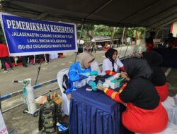 Jalasenastri Lanal Bintan Berkolaborasi Dengan Organisasi Wanita TNI-Polri Selenggarakan Bakti Kesehatan