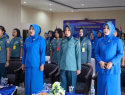 Danlantamal IX Didampingi Ketua Korcab IX DJA III Ikuti Pembekalan Pangkoarmada RI Kepada Kowal Secara Virtual