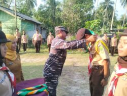 Paspotmar Lanal Bintan Membuka Kegiatan Perkemahan Wirakarya Satuan Karya Bakti Husada II di Bintan