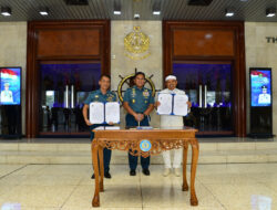 Komandan Lanal Bandung Hadiri Penandatanganan Perjanjian Kerjasama Antara Pemprov Jabar dengan TNI AL
