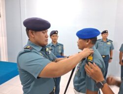 Penyerahan Jabatan Dandenpomal Lanal Simeulue Kepada Danlanal Simeulue