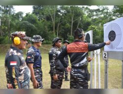 Danlanal Sibolga Bersama Forkopimda Sibolga-Tapanuli Tengah Gelar Latihan Menembak di Lapangan Tembak Bahder Ombun Hutagalung Lanal Sibolga