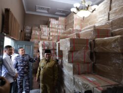 Danlantamal I Hadiri Konfrensi Pers TNI AL Gagalkan Penyundupan Rokok Ilegal di Perairan Riau