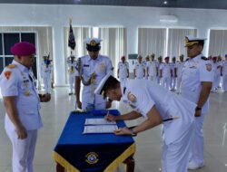 Kemudi Kepemimpinan Berganti, Danlanal Simeulue Laksanakan Sertijab di Mako Lantamal I Belawan