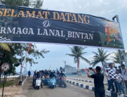 Danlanal Bintan Ikuti Sunset Scooter Parade 2025, Start Dermaga Lanal Bintan dan Finish Tanjungpinang