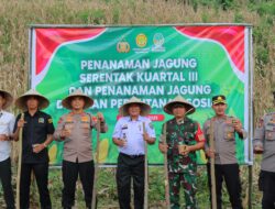 Dukung Program Asta Cita Presiden, Polres Maros Tanam Jagung di Moncongloe
