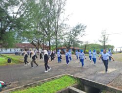 Lanal Simeulue Laksanakan Olahraga Bersama Dinas Kesehatan Kabupaten Simeulue