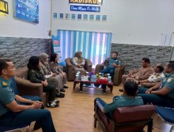 Jalin Sinergitas Antar Penegak Hukum, Kadiskum Lantamal I Terima Kunjungan Silaturahmi Pj. Kepala Satuan Pelayanan Karantina Belawan