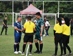 Tingkatkan Sinergitas dan Kebersamaan, Gubernur Sumut dan Komandan Lantamal I Ikuti Pertandingan Sepak Bola Persahabatan