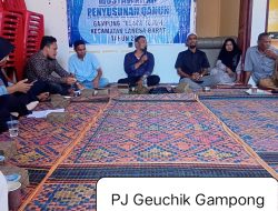 Satu Hari Dilantik Pj.Geuchik Teulaga Tujuh Adi Sudirman As, S,Pd. Langsung Pimpin Musyawarah Pembahasan Qanun
