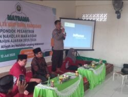 Panit Binmas Ipda A. Sultan, Mewakili Kapolsek Bontoala Ikuti Kegiatan Matsama di Ponpes Al-Nadhlah Makassar