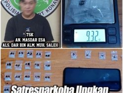 Edarkan Sabu Lewat Petani di Pedesaan, Pelaku Akhirnya Diringkus Tim Narkoba Polres Konawe Bersama Barang Bukti Sabu Seberat 9,32 Gram 