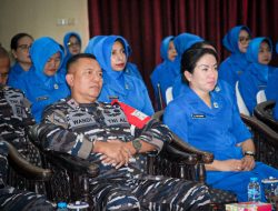 Danlantamal IX Ambon Didampingi Ketua Korcab IX DJA III Ikuti Pengarahan Pembina dan Ketua Daerah Jalasenastri Armada III