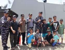 Lantamal IX Ambon Bekerjasama Dengan Bank Indonesia Laksanakan Bakti Sosial Kesehatan dan Sosialisasi Cinta, Bangga, Paham Rupiah di Pelabuhan Amnalau