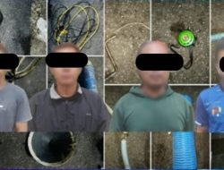 Polres Sekadu Gulung 4 Pekerja Penambang Emas Ilegal di Sungai Sekadau