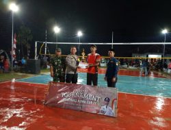 KUWU CUP IV DESA DEPOK 2025 MENGGELAR PERTANDINGAN PEKAN OLAHRAGA BOLA VOLI PUTRA