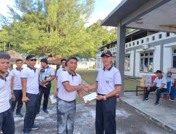 Danlanal Simeulue Beserta Prajurit dan Jalasenastri Lanal Simeulue Laksanakan Olahraga Bersama Meriahkan HUT Ke-80 Kemerdekaan RI
