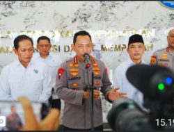 Tinjau Penanganan Karhutla Kalbar, Kapolri Ungkap Titik Api Terus Menurun