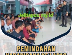 Sebanyak 55 Orang Napi WBP Rutan Kendari Pindah ke Lapas Kendari, KKP Rutan Kelas IIA Kendari Pimpin Pemindahannya