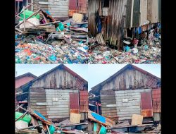 Warga Teulaga Tujuh pusong Berharap Pemerintah Segera Kirim Bantuan Pagar Laut Rumah Warga Rubuh Di Hantam Air Pasang Laut….Keselamatan Jiwa Penduduk Terancam