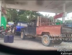 Praktik Ilegal BBM Diduga Berlangsung Terang-Terangan di SPBU 64.785.09 Kembayan