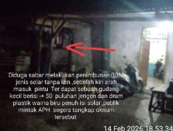Di Diduga Rumah Sabar Tempat Penampung,Penimbun Serta Menjual BBM Ilegal Jenis solar Tanpa Izin