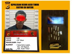 Patroli Kamtibmas Berbuah Penindakan, Personel Polsek Idi Rayeuk Amankan Terduga Pelaku Narkoba, 12 Paket Sabu Disita