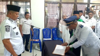 Gaungkan Nagari Bangkit Dan Kuatkan Pelayanan Publik, Bupati Welly Suhery Melantik Tiga Penjabat Wali Nagari